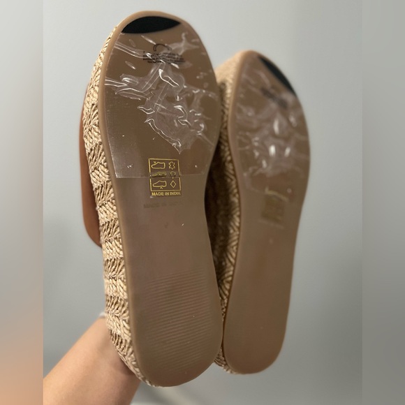 🌻🆕FREE PEOPLE Harbor Raffia Flatform Sandals-Tan Color-Size 8 & 9 - Picture 17 of 17